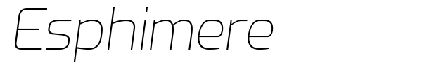 Esphimere font preview